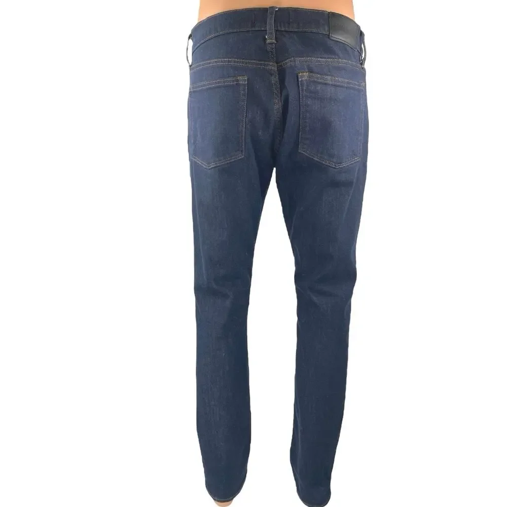 J.Crew Destination Men's Blue High Waist Straight Leg Slim Denim Jeans Pants 33
